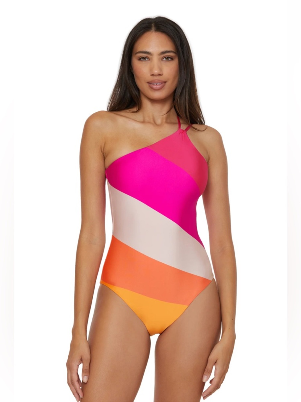 New TRINA TURK One-Shoulder One-Piece Swimsuit - Sunburst